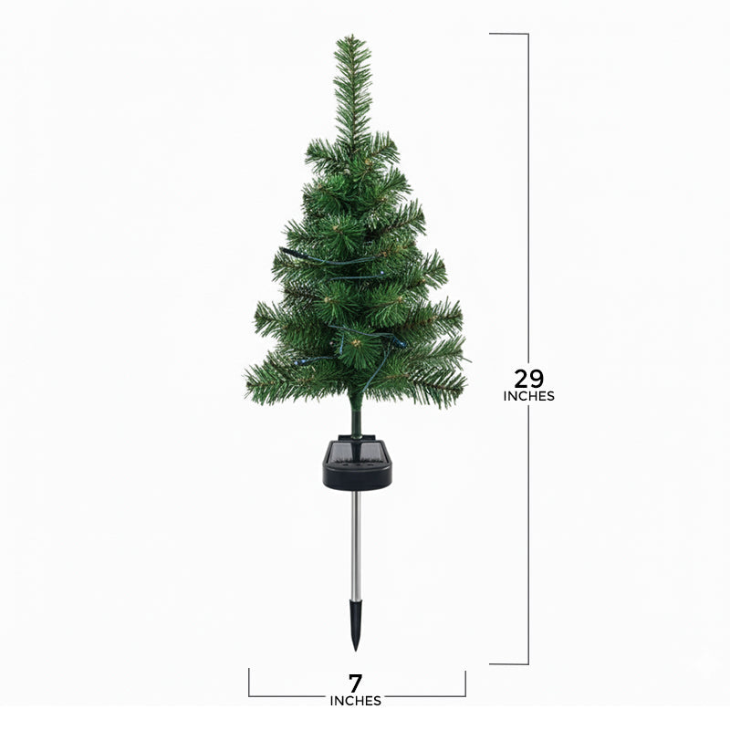 π Artificial Christmas Tree Garden Stake Solar Lights β¨ Waterproof, UV-proof, Perfect for Outdoor and Garden Decoration