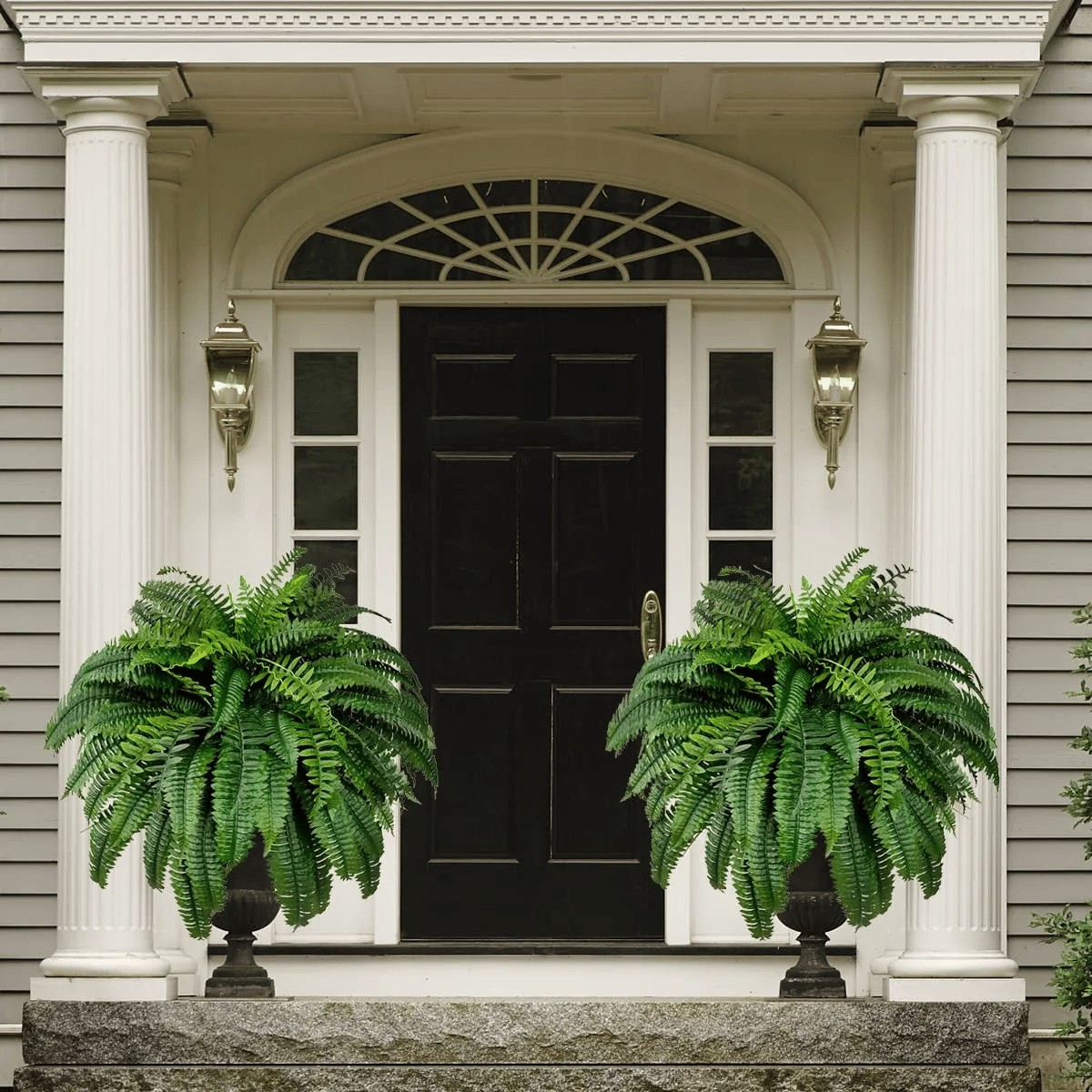 Last Day 75% OFF🔥 Artificial Boston Fern 🌳 UV Resistant, Lifelike Greenery 🌴