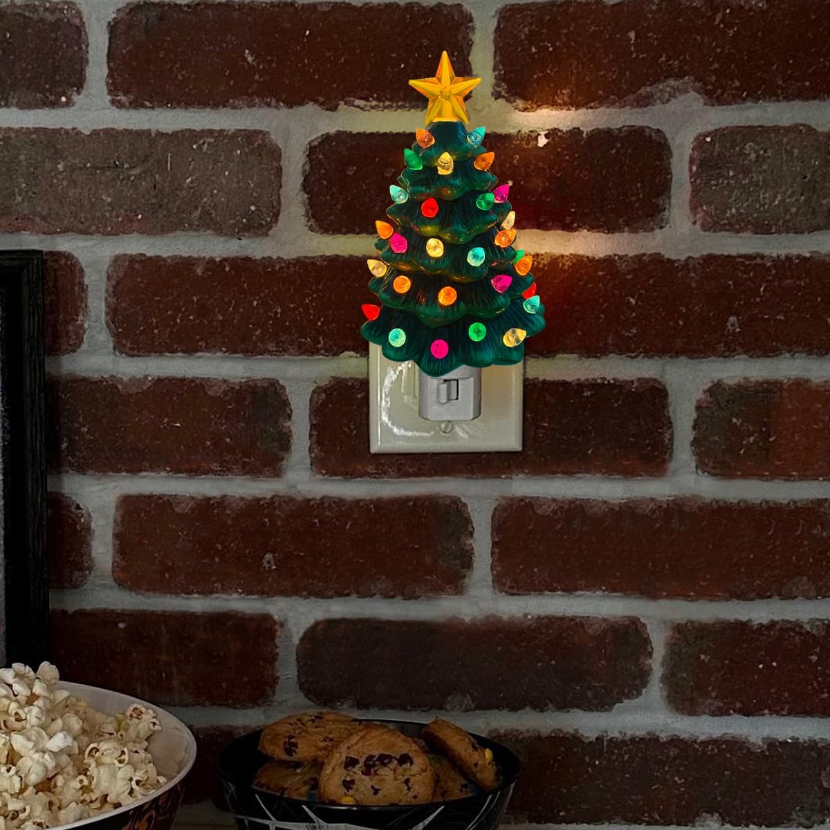 Ceramic Christmas Tree Night Light 🎄💡
