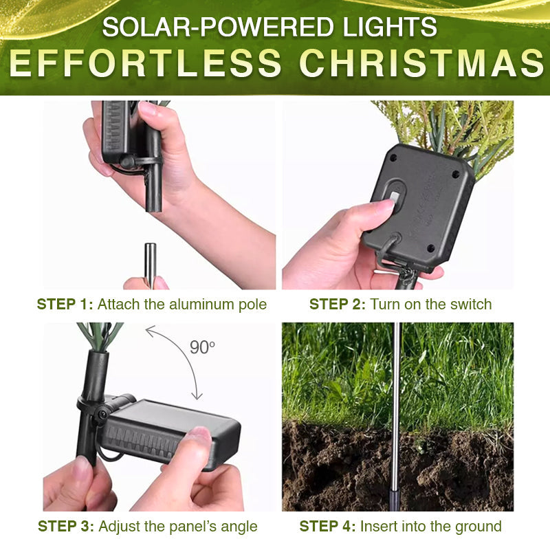 🎄 Artificial Christmas Tree Garden Stake Solar Lights ✨ Waterproof, UV-proof, Perfect for Outdoor and Garden Decoration